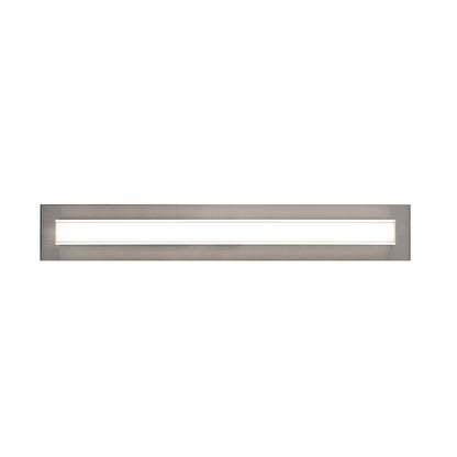 AFX Vogue 39in 1-Light LED Vanity Light | Transitional Satin Nickel and Clear Glass | Bathroom & Powder Room | Model VOGV3607LAJUDSN