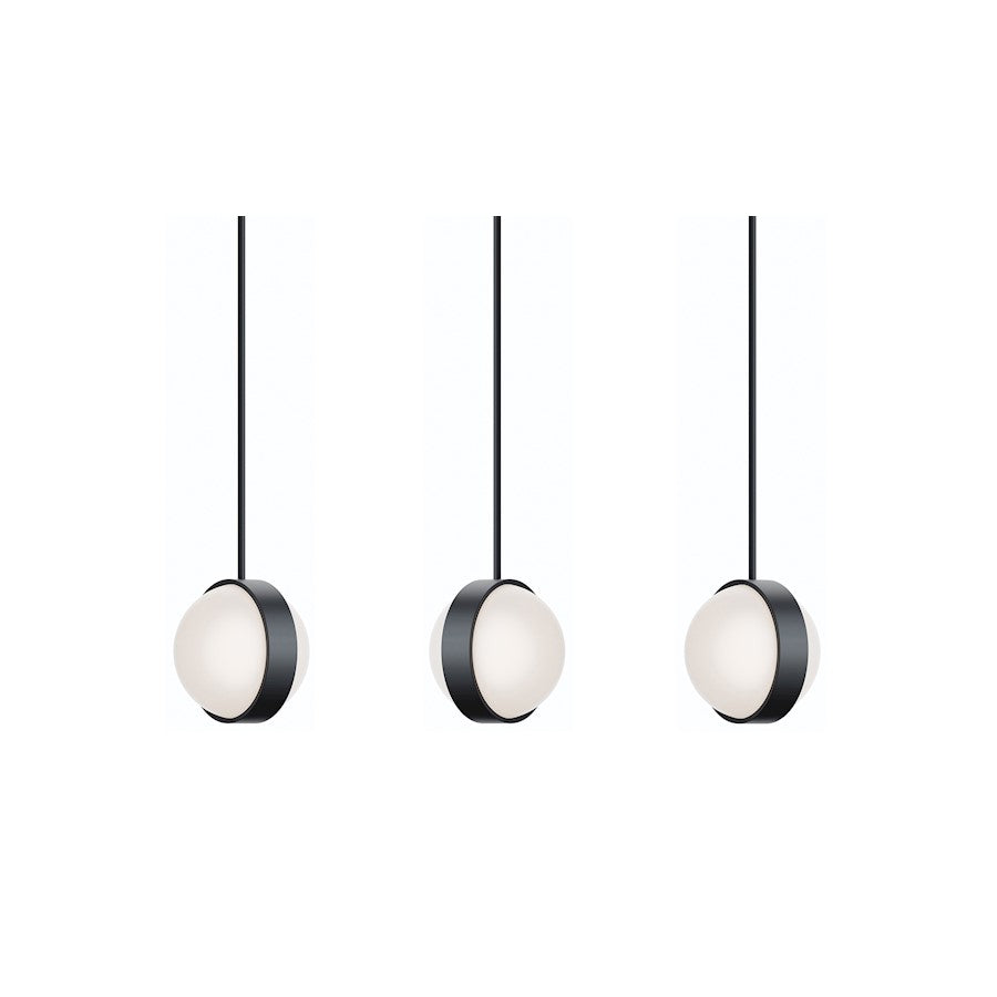 AFX Lighting Verona 3 Light Black Pendant, Black/White - VRNP09LAJUDBKLNR3