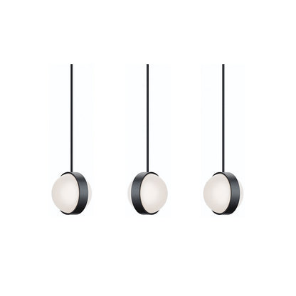 AFX Lighting Verona 3 Light Black Pendant, Black/White - VRNP09LAJUDBKLNR3