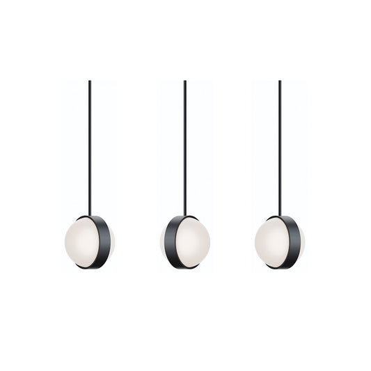 AFX Lighting Verona 3 Light Black Pendant, Black/White - VRNP09LAJUDBKLNR3
