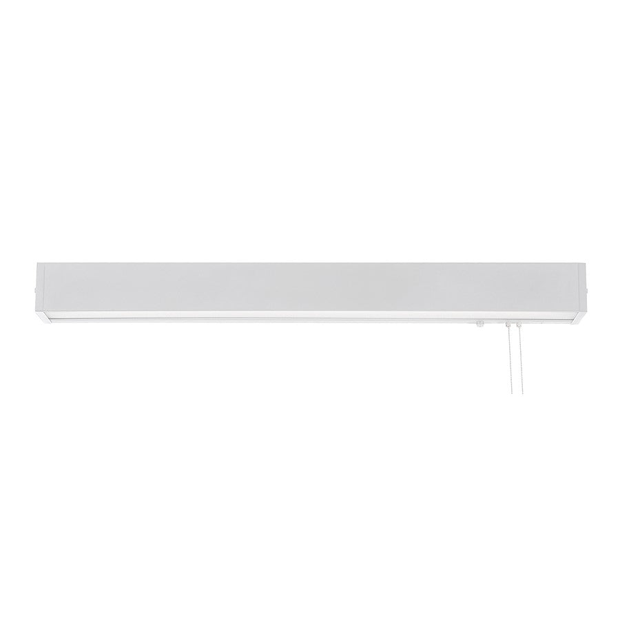 AFX Lighting Wadsworth 48" Fluorescent Overbed, White/Clear