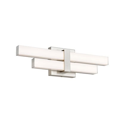 2 Light 18" Bathroom Vanity Light, Brushed Nickel