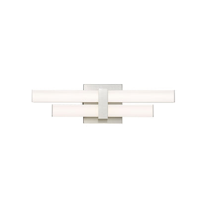 2 Light 18" Bathroom Vanity Light, Brushed Nickel