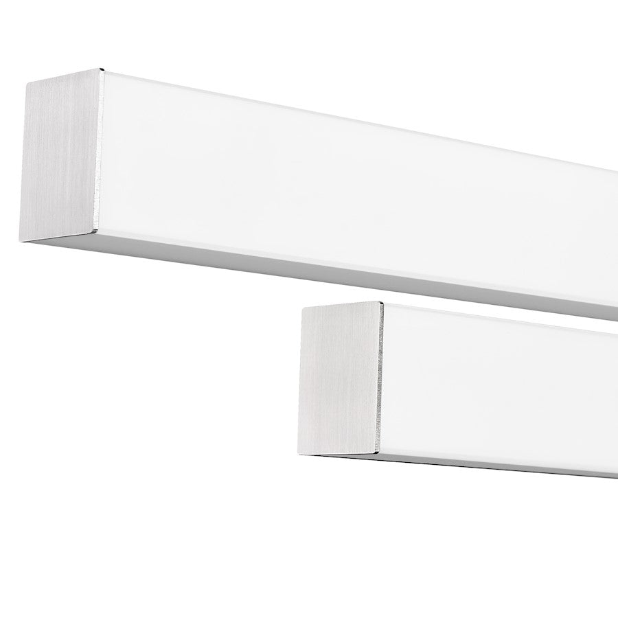2 Light 18" Bathroom Vanity Light, Brushed Nickel
