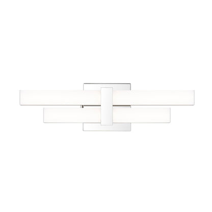 2 Light 18" Bathroom Vanity Light, Chrome