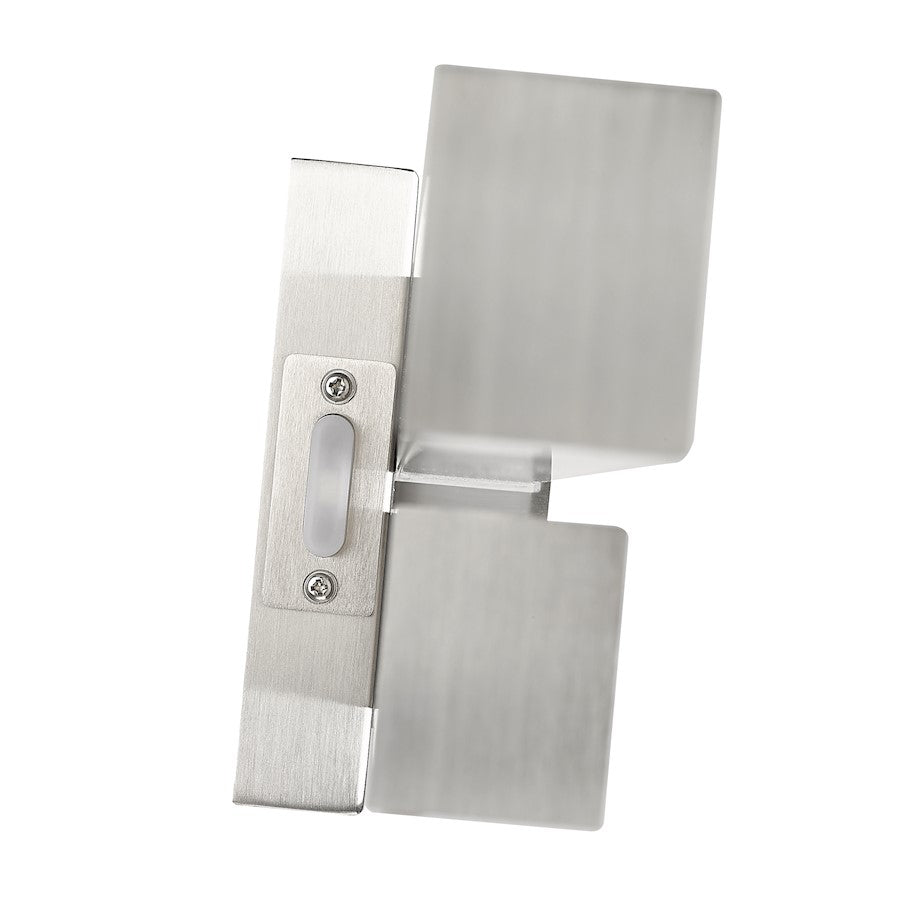 2 Light 25" Bathroom Vanity Light, Brushed Nickel