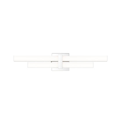 2 Light 25" Bathroom Vanity Light, Chrome