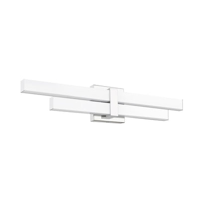 2 Light 25" Bathroom Vanity Light, Chrome
