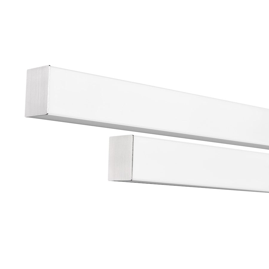 2 Light 32" Bathroom Vanity Light, Brushed Nickel