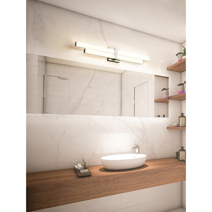 2 Light 32" Bathroom Vanity Light, Brushed Nickel