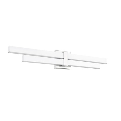 2 Light 32" Bathroom Vanity Light, Chrome