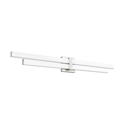 2 Light 40" Bathroom Vanity Light, Brushed Nickel