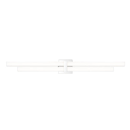 2 Light 40" Bathroom Vanity Light, Chrome