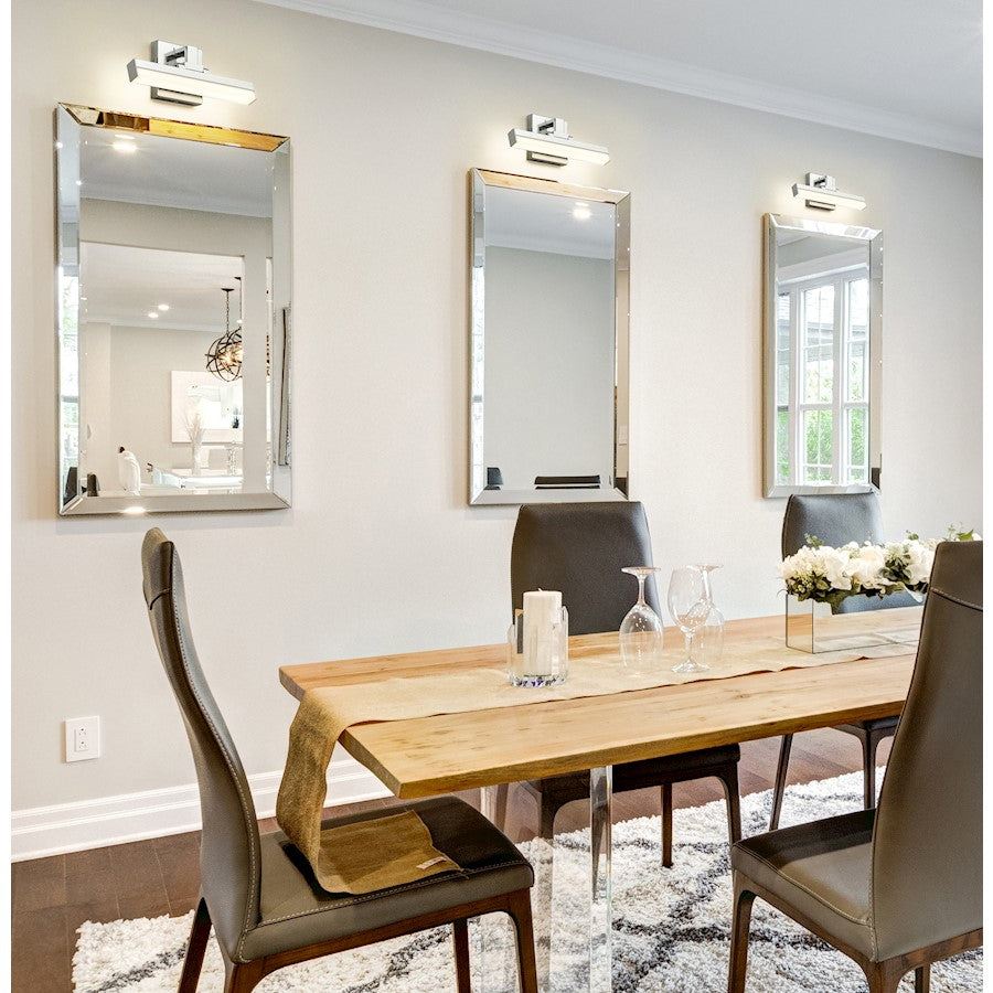 1 Light 13" Bathroom Vanity Light, Chrome