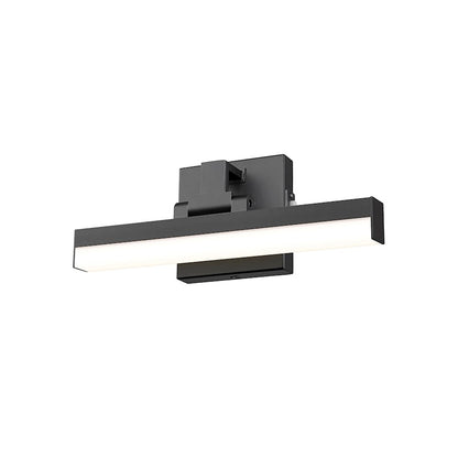 1 Light 13" Bathroom Vanity Light, Matte Black
