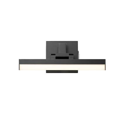 1 Light 13" Bathroom Vanity Light, Matte Black