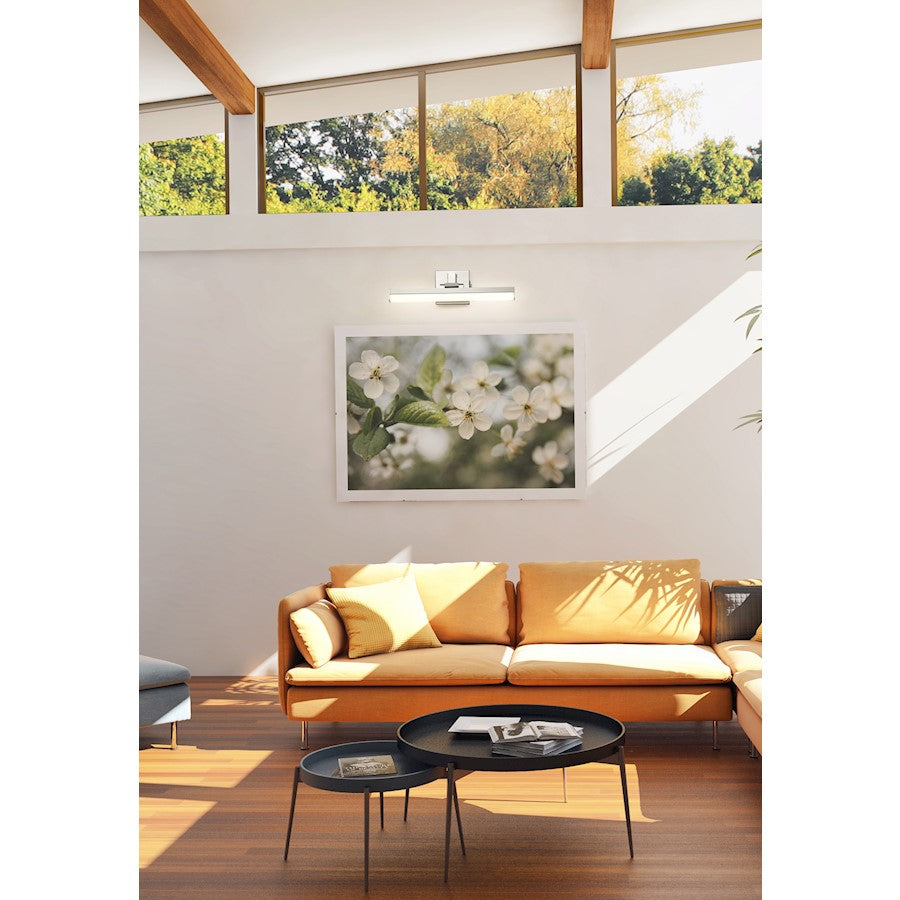 1 Light 18" Bathroom Vanity Light, Brushed Nickel