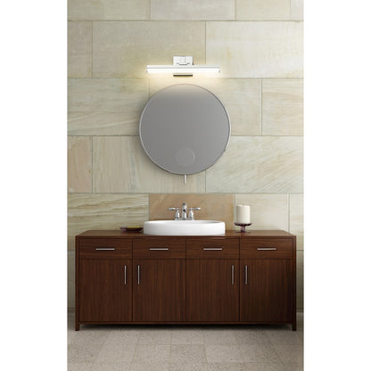 1 Light 18" Bathroom Vanity Light, Chrome