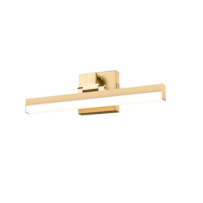 1 Light 18" Bathroom Vanity Light, Modern Gold