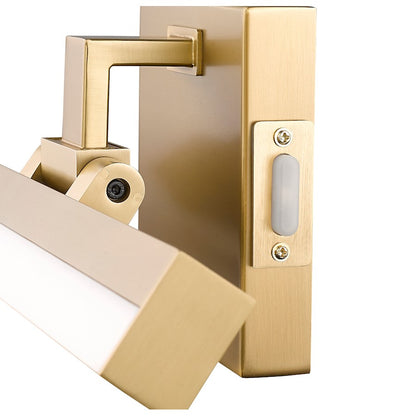 1 Light 18" Bathroom Vanity Light, Modern Gold