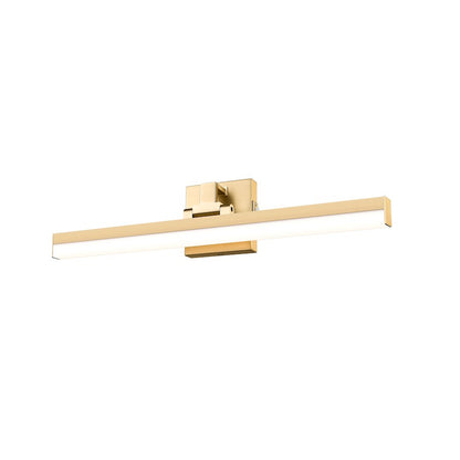 1 Light 25" Bathroom Vanity Light, Modern Gold