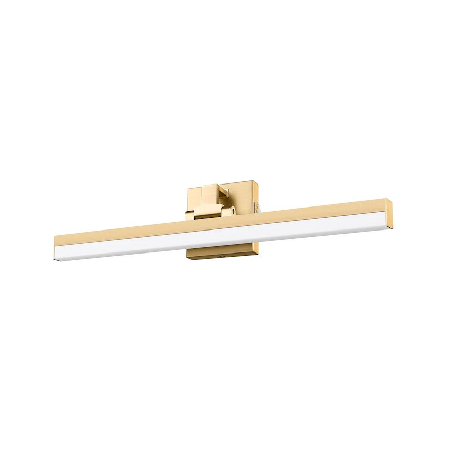 1 Light 25" Bathroom Vanity Light, Modern Gold