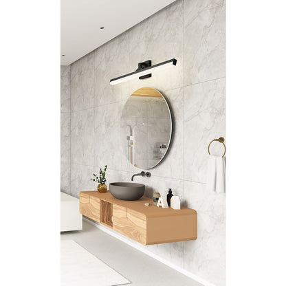 1 Light 32" Bathroom Vanity Light, Matte Black