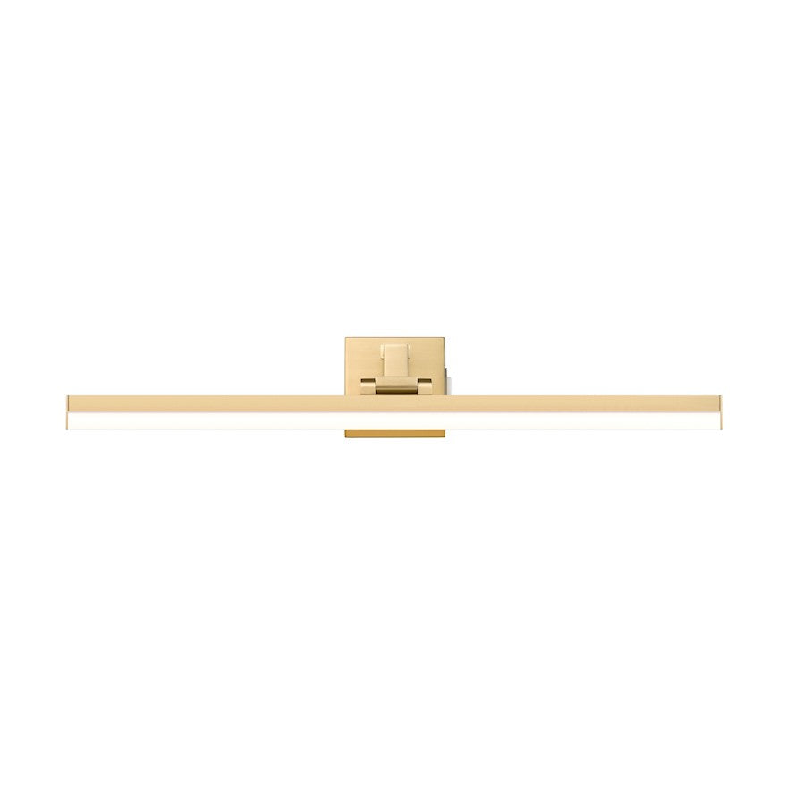 1 Light 32" Bathroom Vanity Light, Modern Gold