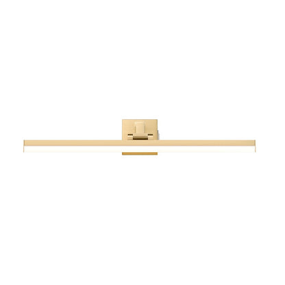 1 Light 32" Bathroom Vanity Light, Modern Gold
