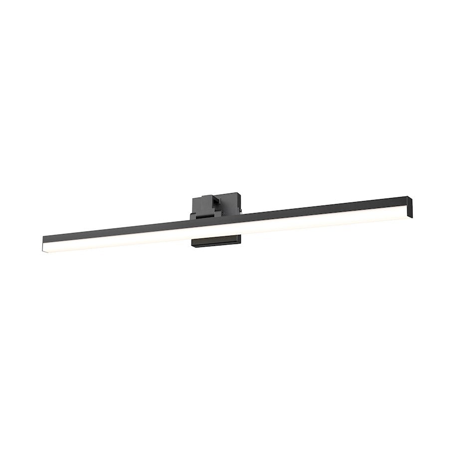 1 Light 40" Bathroom Vanity Light, Matte Black