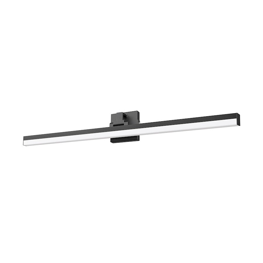 1 Light 40" Bathroom Vanity Light, Matte Black