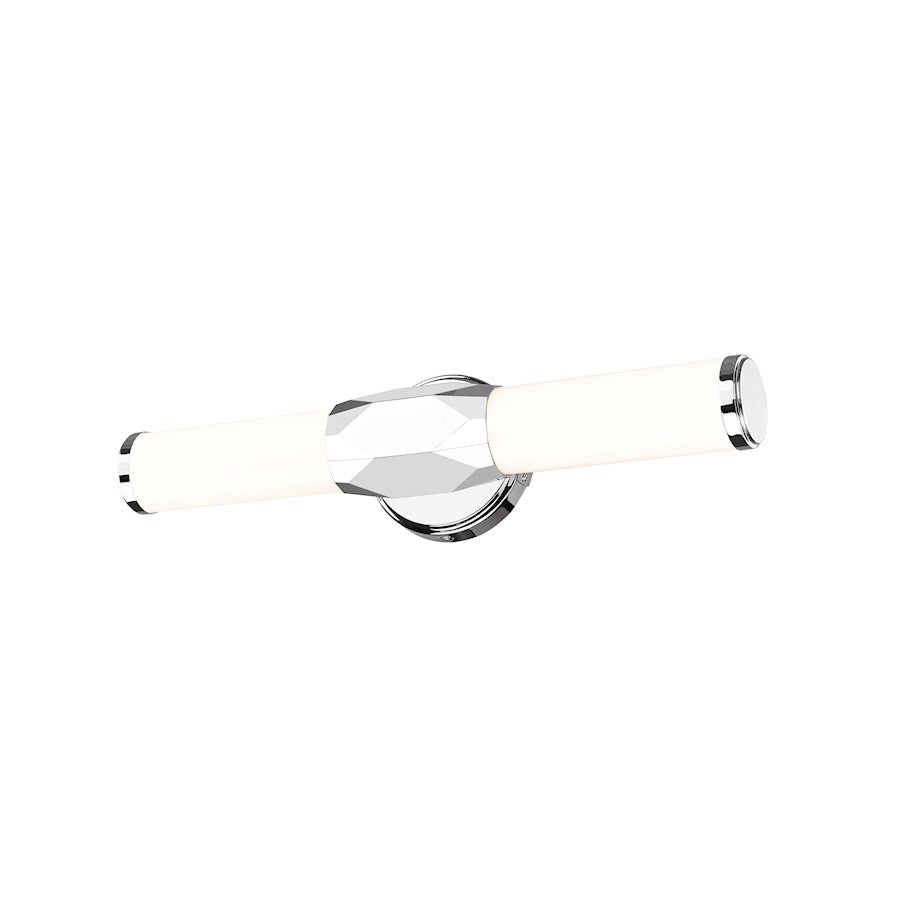 1 Light 18" Bathroom Vanity Light, Chrome