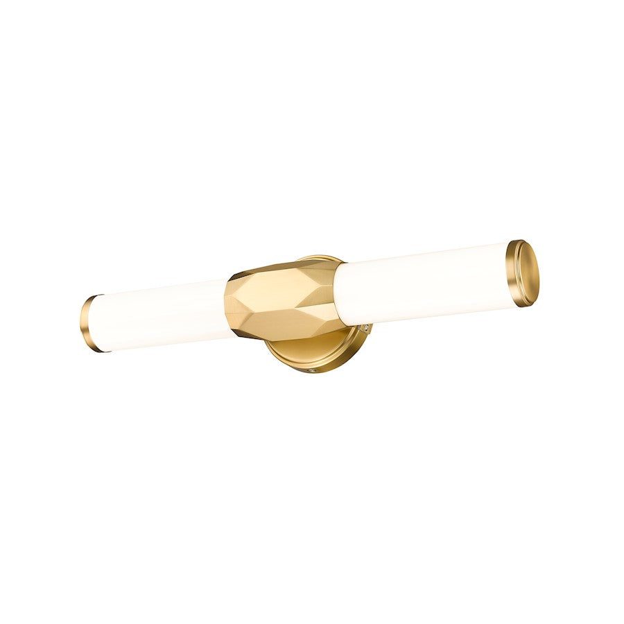 1 Light 18" Bathroom Vanity Light, Modern Gold