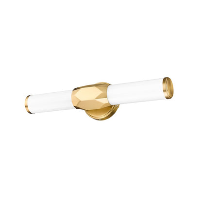 1 Light 18" Bathroom Vanity Light, Modern Gold