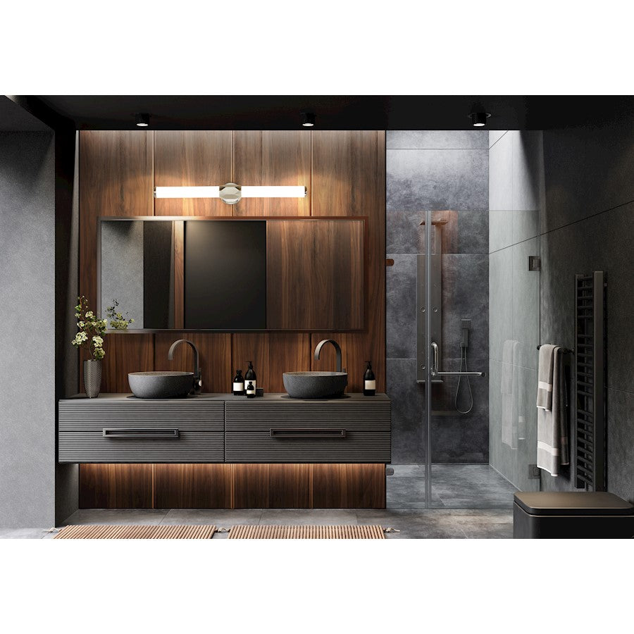 1 Light 32" Bathroom Vanity Light, Chrome