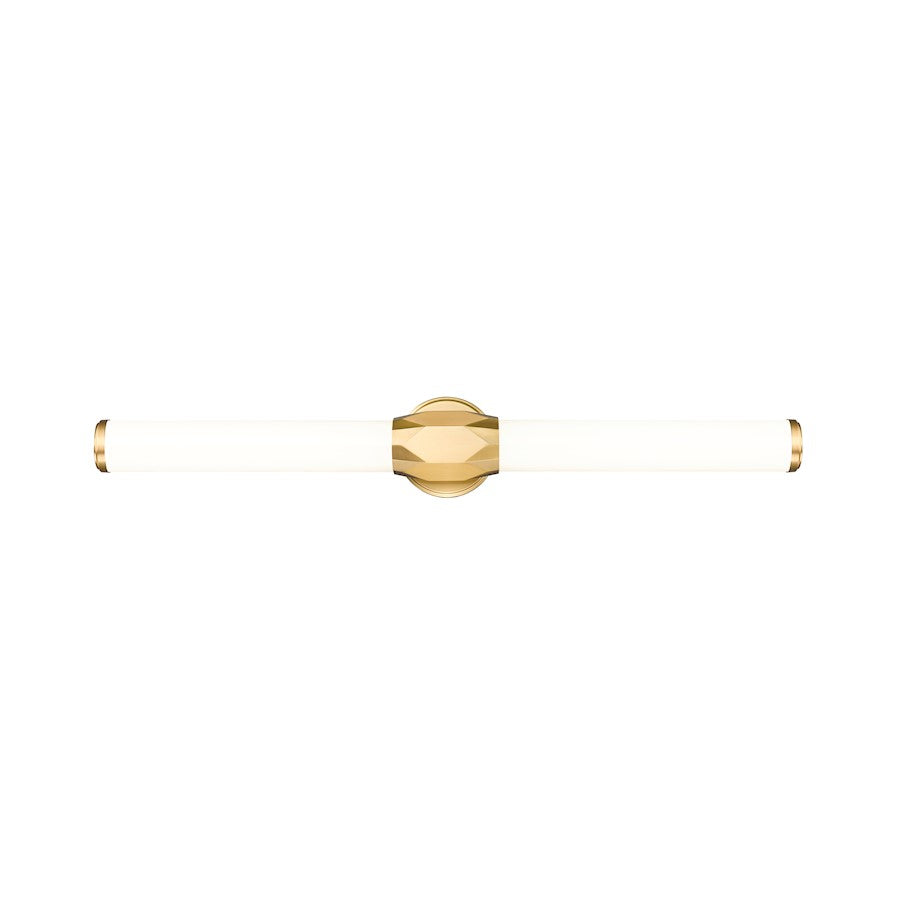 1 Light 32" Bathroom Vanity Light, Modern Gold