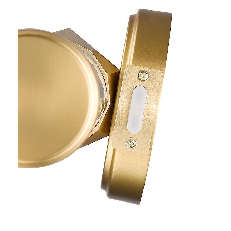 1 Light 32" Bathroom Vanity Light, Modern Gold
