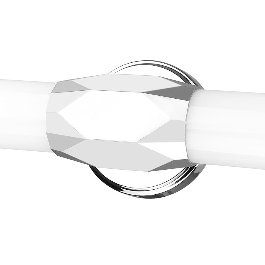 1 Light 40" Bathroom Vanity Light, Chrome