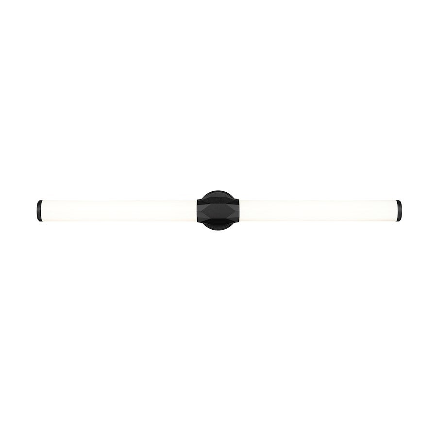 1 Light 40" Bathroom Vanity Light, Matte Black