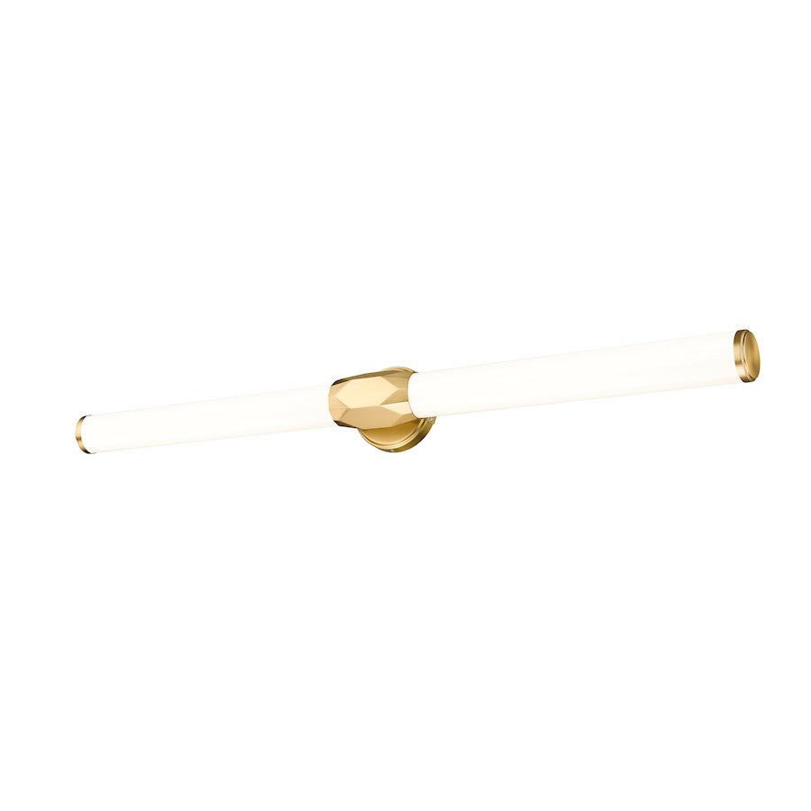 1 Light 40" Bathroom Vanity Light, Modern Gold