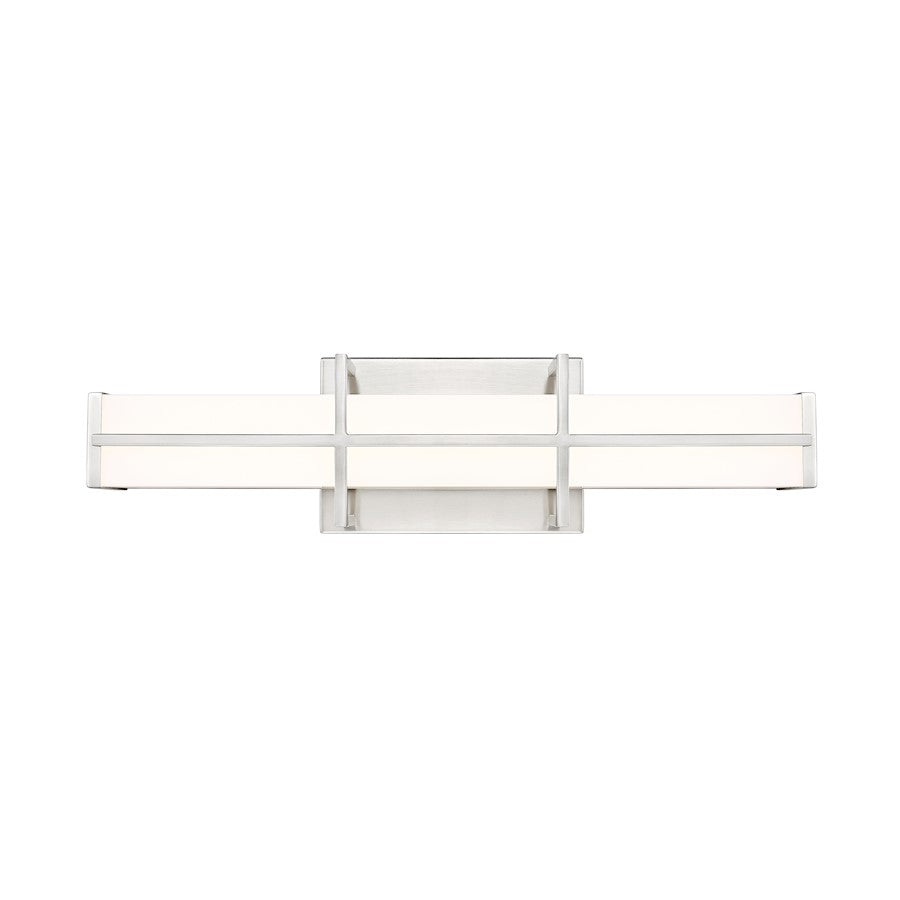 1 Light 18" Bathroom Vanity Light, Brushed Nickel