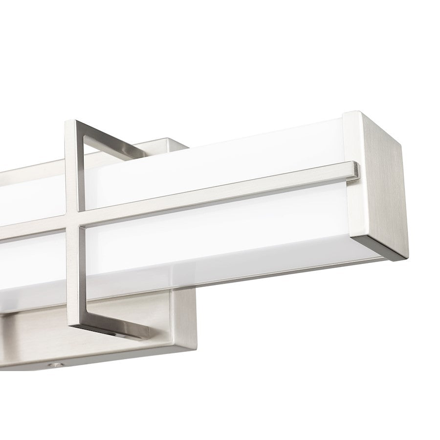 1 Light 18" Bathroom Vanity Light, Brushed Nickel
