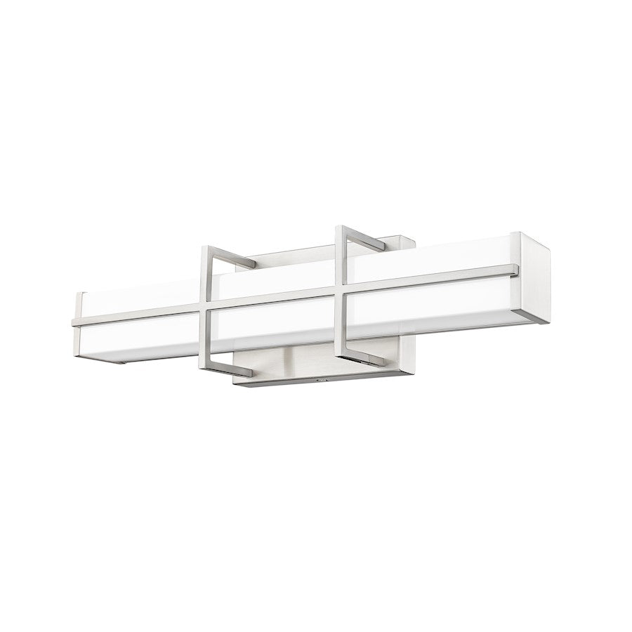 1 Light 18" Bathroom Vanity Light, Brushed Nickel