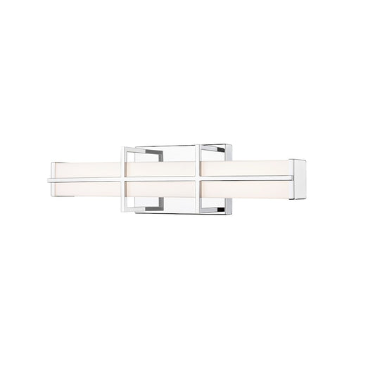 Z-Lite Harrison 1 Light 18" Vanity, Chrome/Frosted - 1011-18W-CH-LED