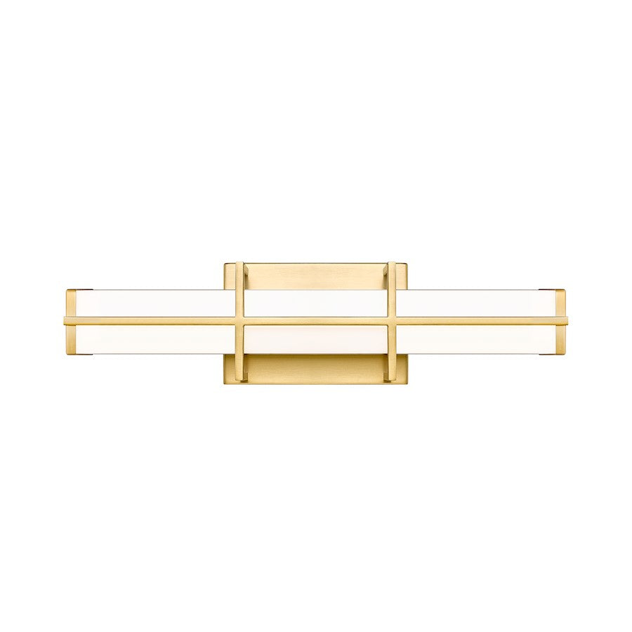 1 Light 18" Bathroom Vanity Light, Modern Gold