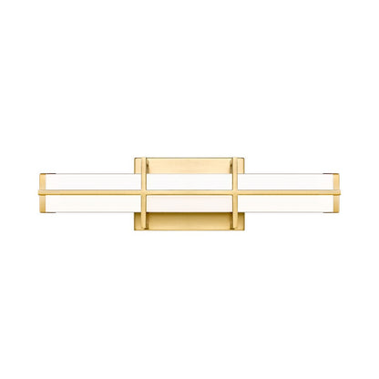 1 Light 18" Bathroom Vanity Light, Modern Gold