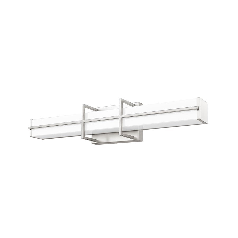 1 Light 25" Bathroom Vanity Light, Brushed Nickel