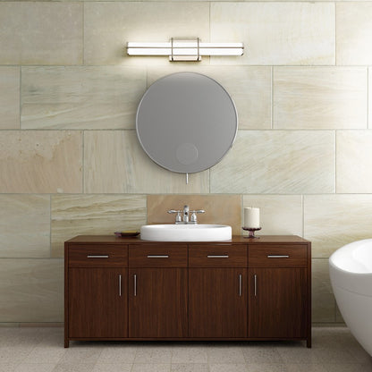 1 Light 25" Bathroom Vanity Light, Brushed Nickel