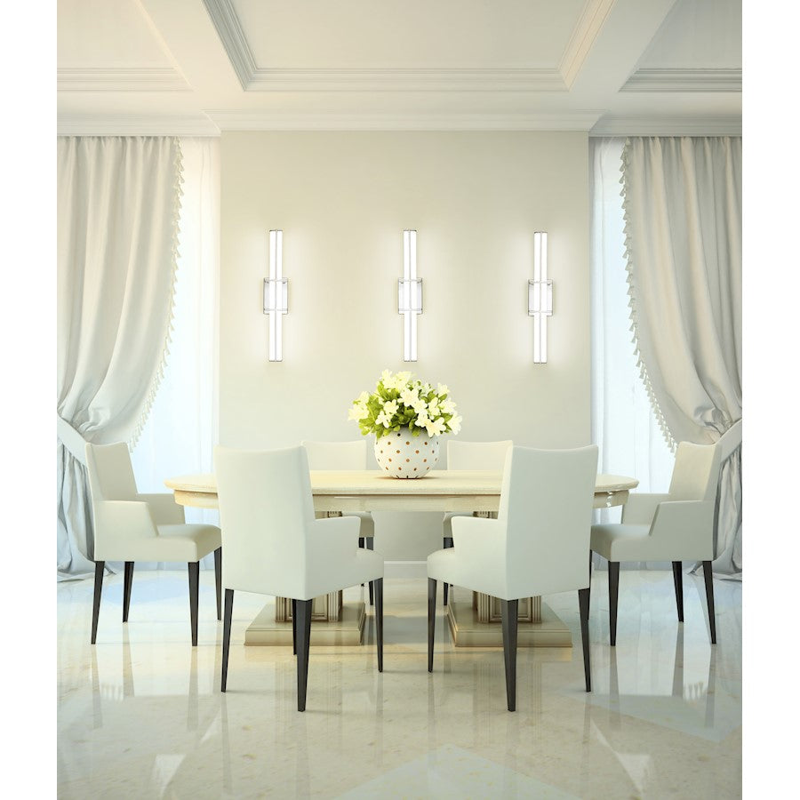 1 Light 25" Bathroom Vanity Light, Chrome