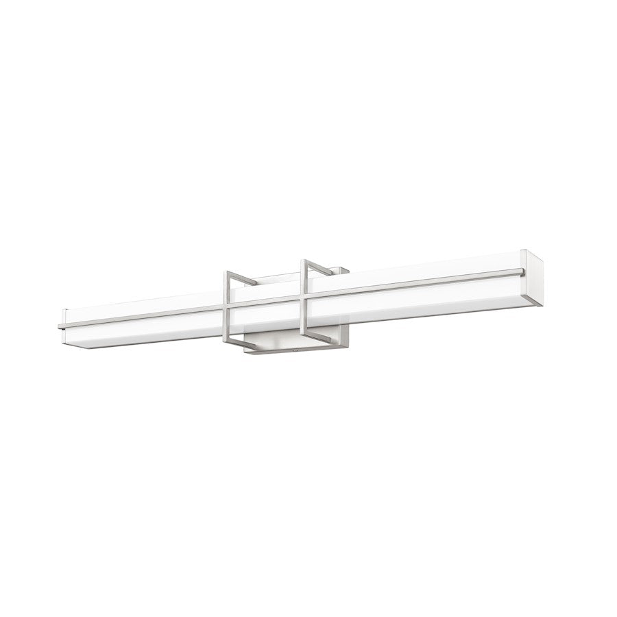 1 Light 32" Bathroom Vanity Light, Brushed Nickel